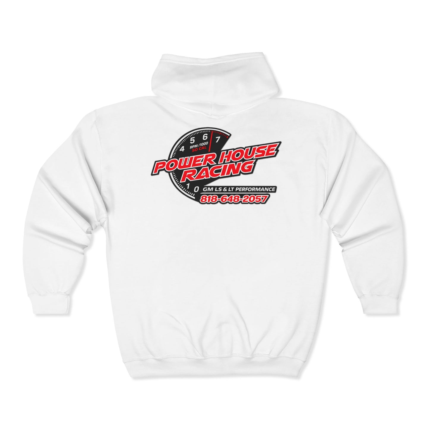Power House Racing Full Zip Up Hoodie