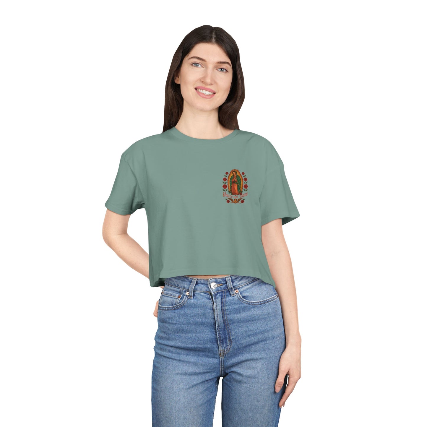 Lady of Guadalupe Women's Crop Tee