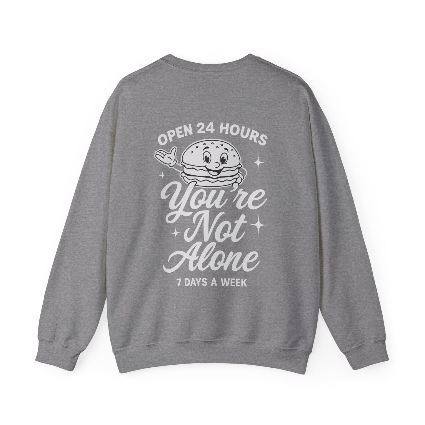 Open 24 Hours Crewneck Sweatshirt