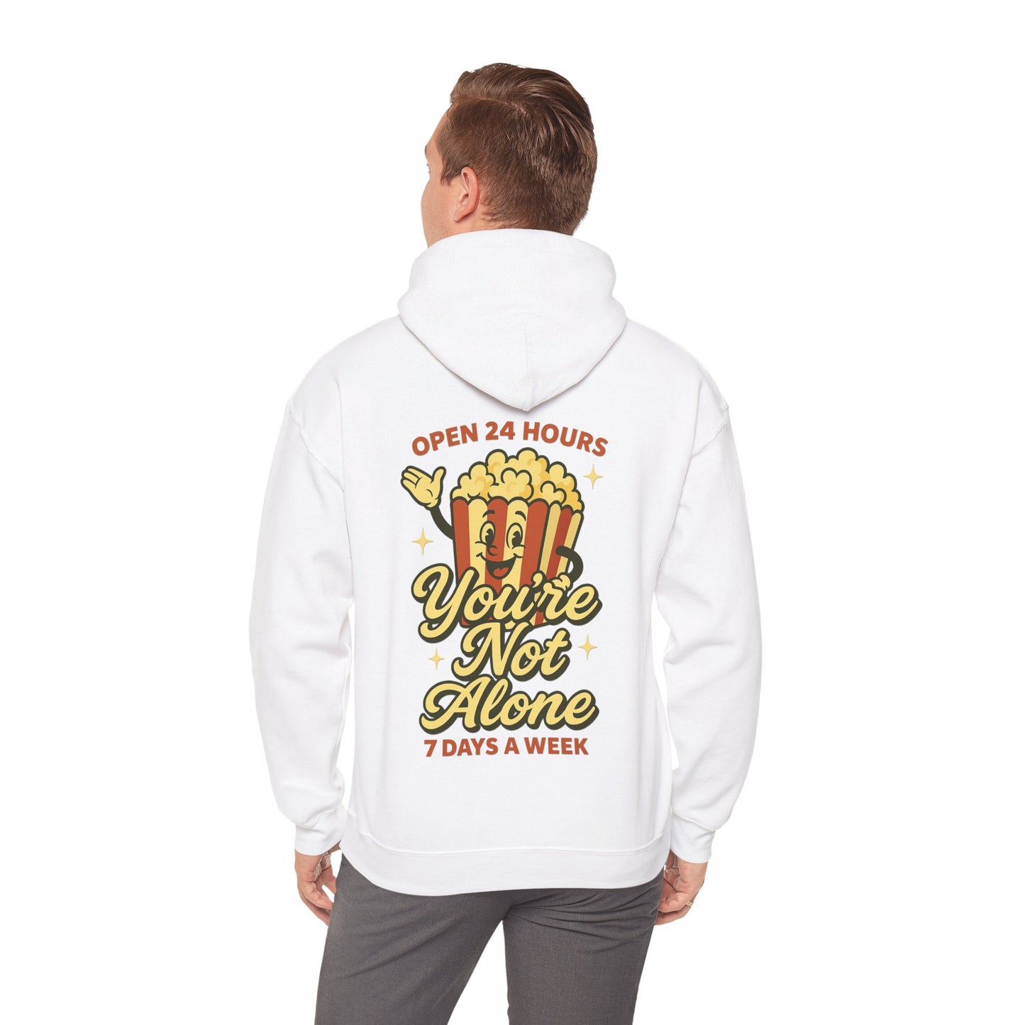 Open 24 Hours Hoodie Popcorn Edition