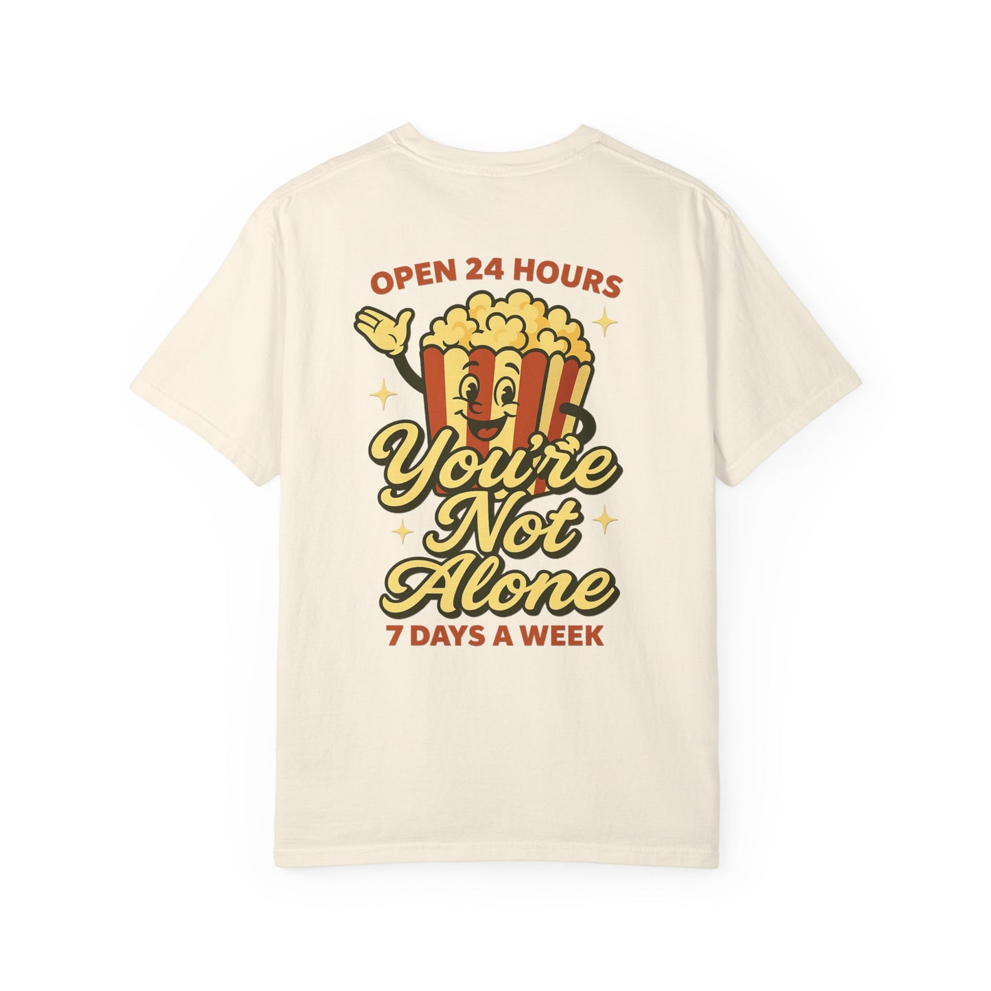 Open 24 Hours Tee-Popcorn Edition