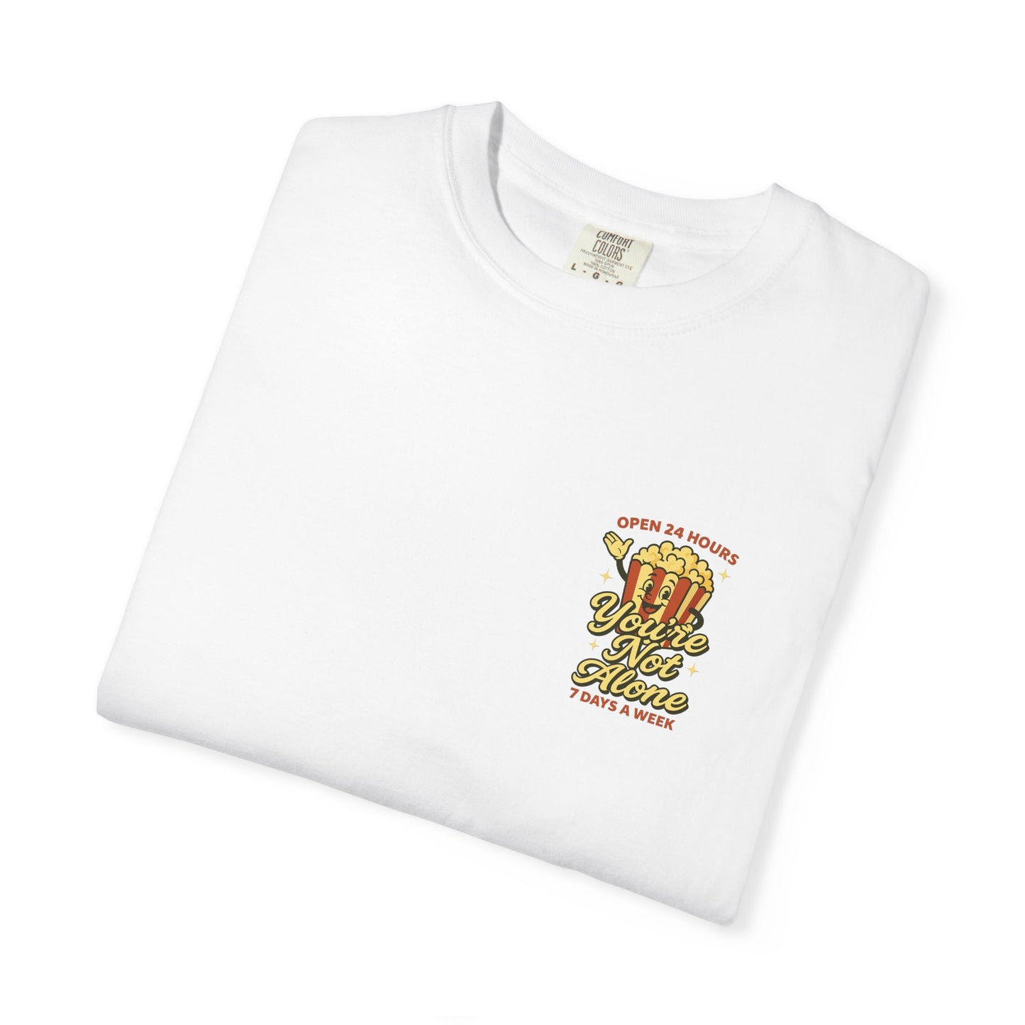 Open 24 Hours Tee-Popcorn Edition