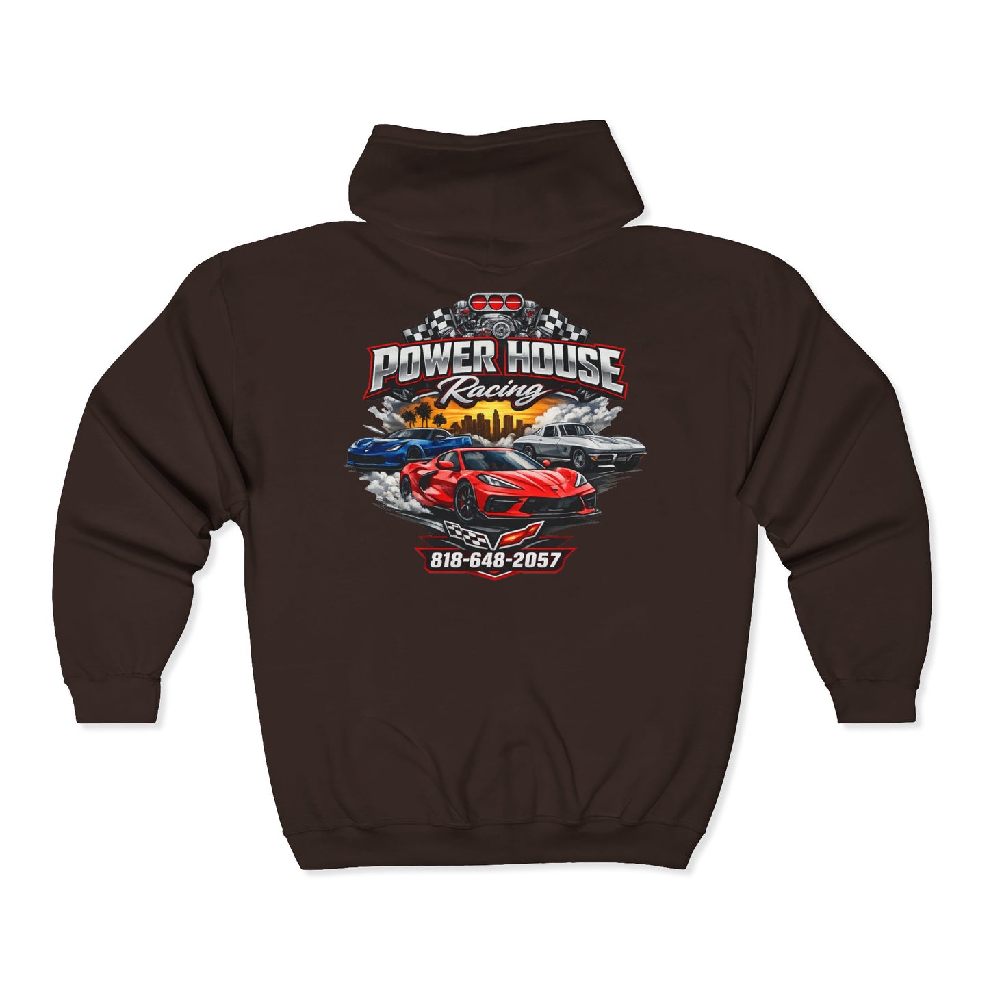 Power House Racing Full Zip Up Hoodie (Variant 3)