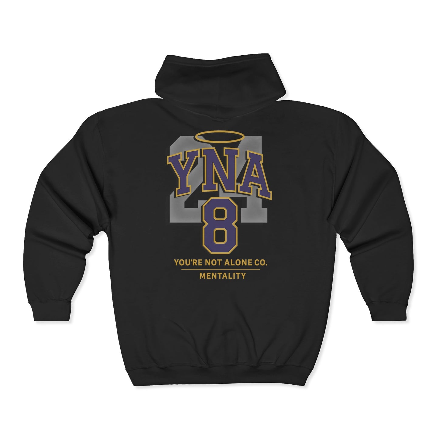 Mentality Full Zip Up Hooded Sweatshirt