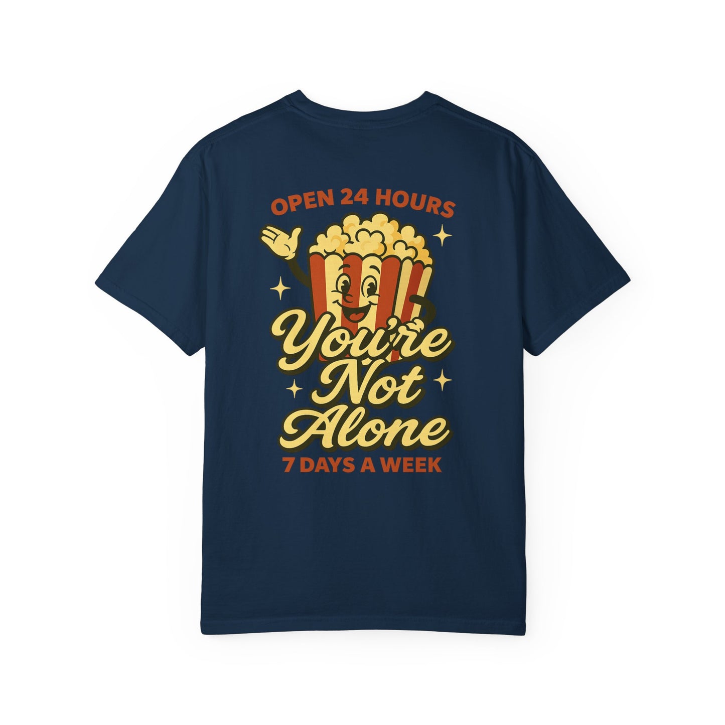 Open 24 Hours Tee-Popcorn Edition