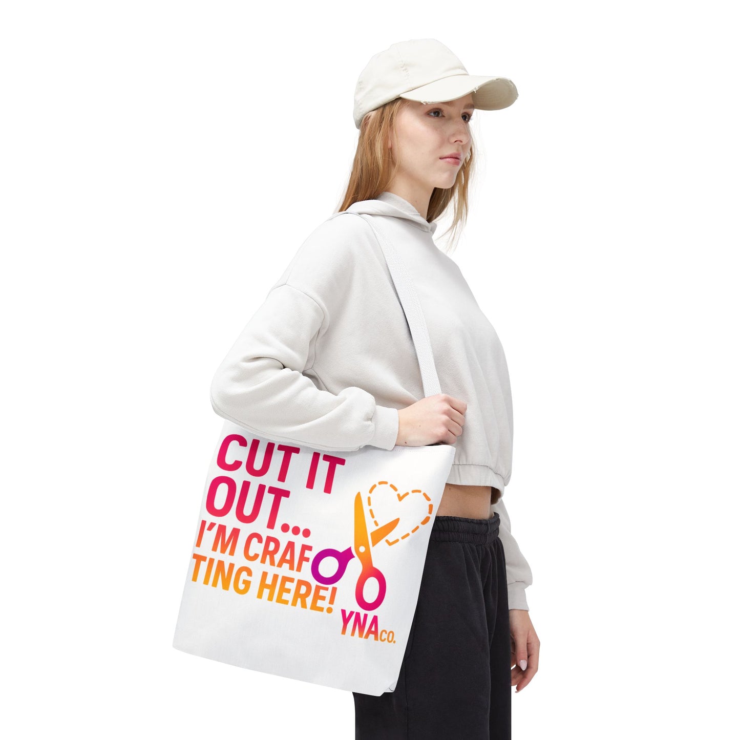 You're Not Alone Tote Bag – Crafting Edition