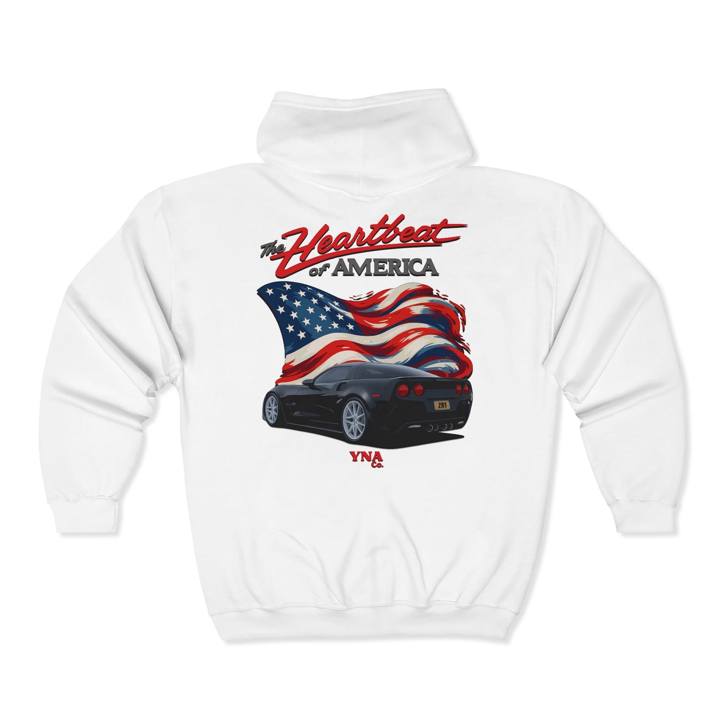 The Heartbeat of America III Full Zip Up Hoodie