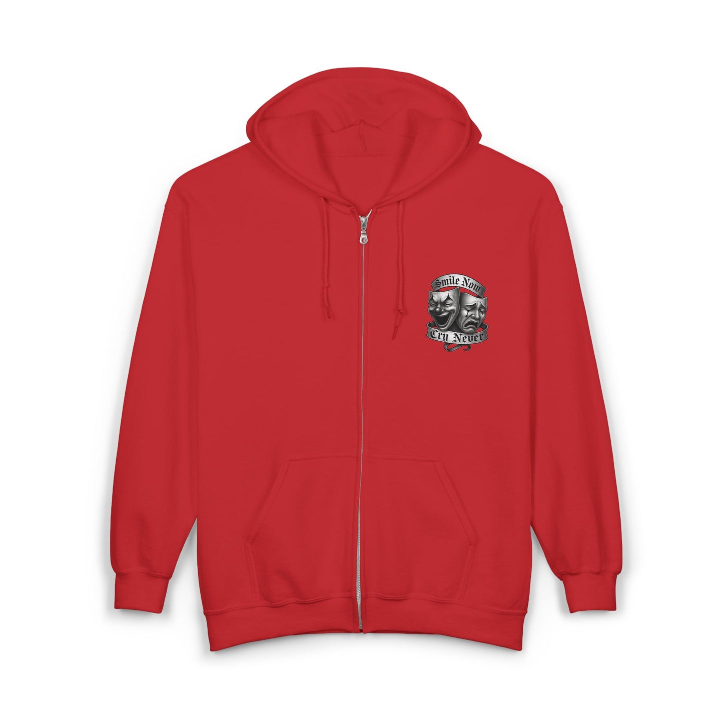 Smile Now, Cry Never Full Zip Up Hooded Sweatshirt