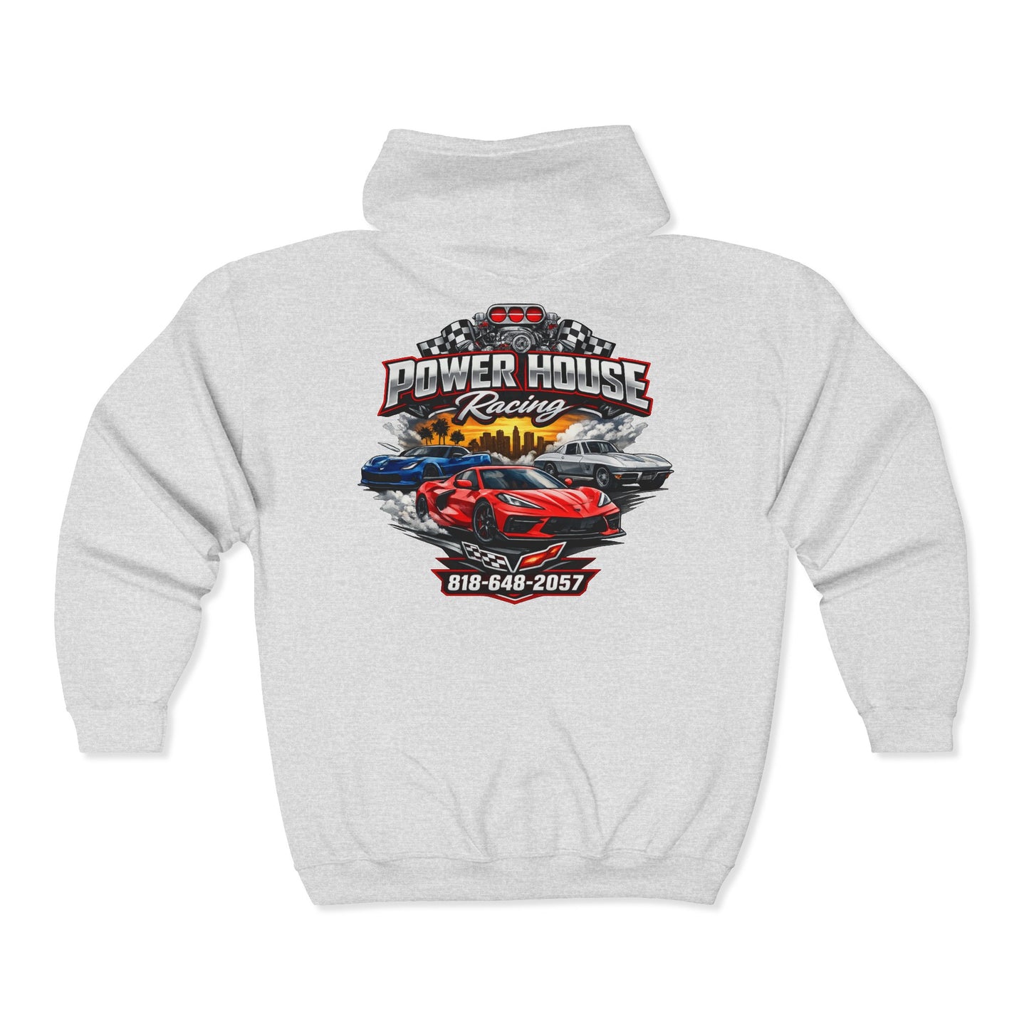 Power House Racing Full Zip Up Hoodie (Variant 3)