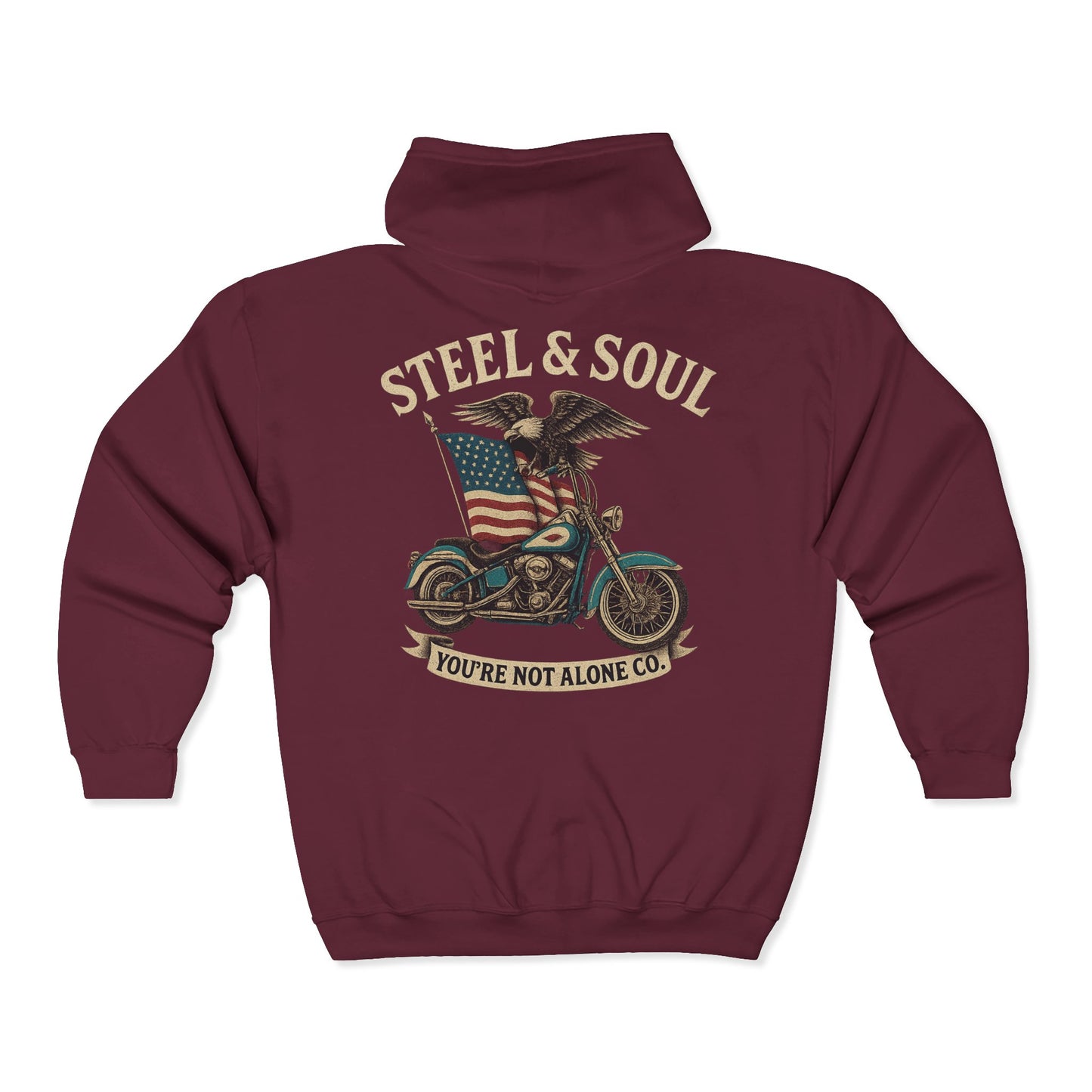 Steel & Soul Full Zip Up Hoodie