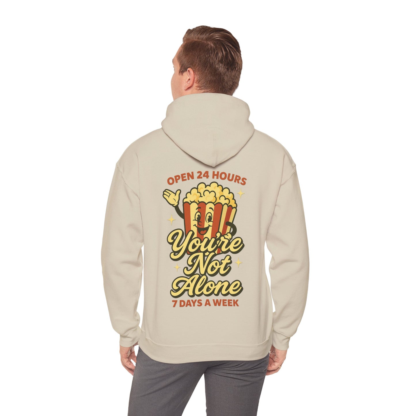 Open 24 Hours Hoodie Popcorn Edition