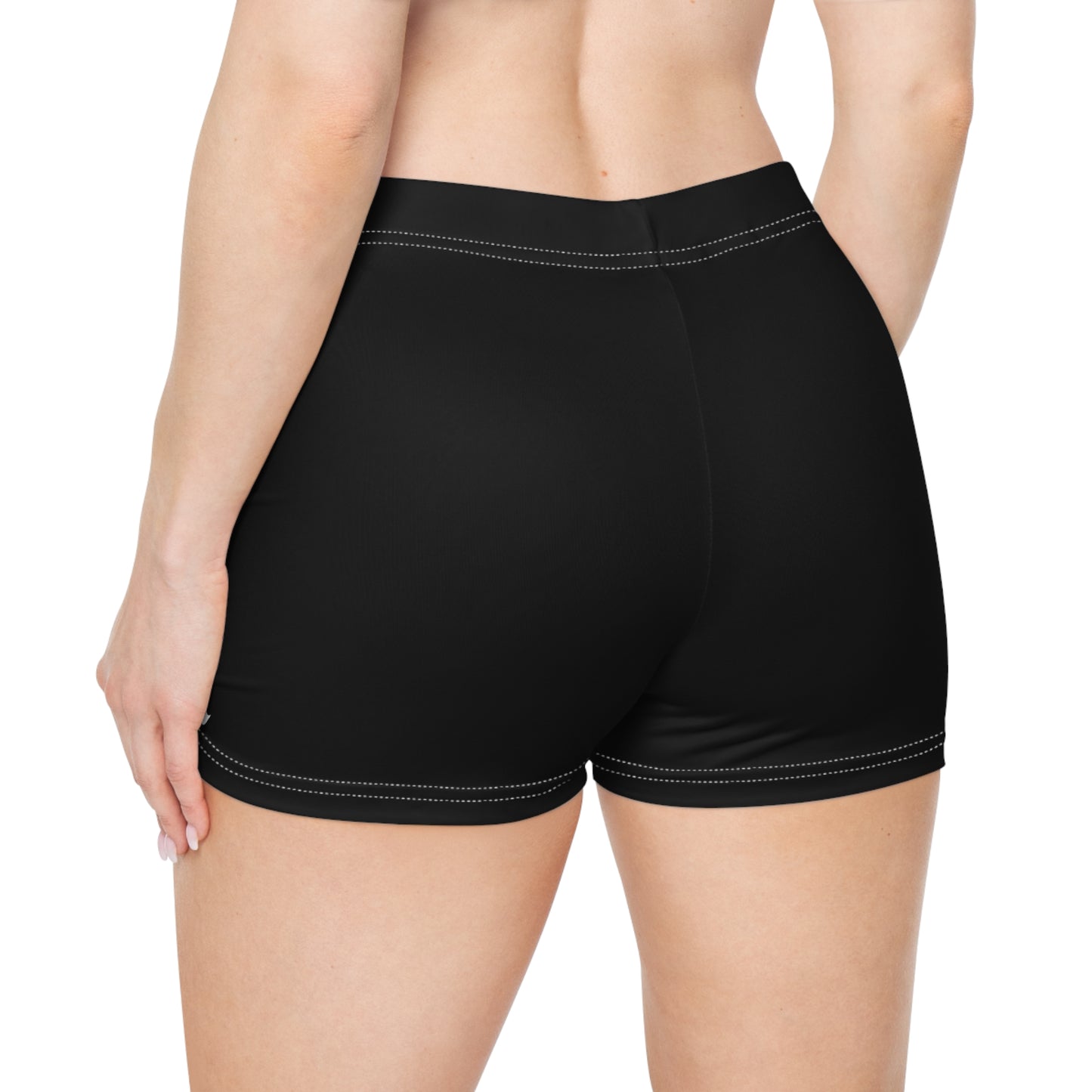 YNA Signature Compression Shorts – Bold Old English Logo | Performance Fit (Black)