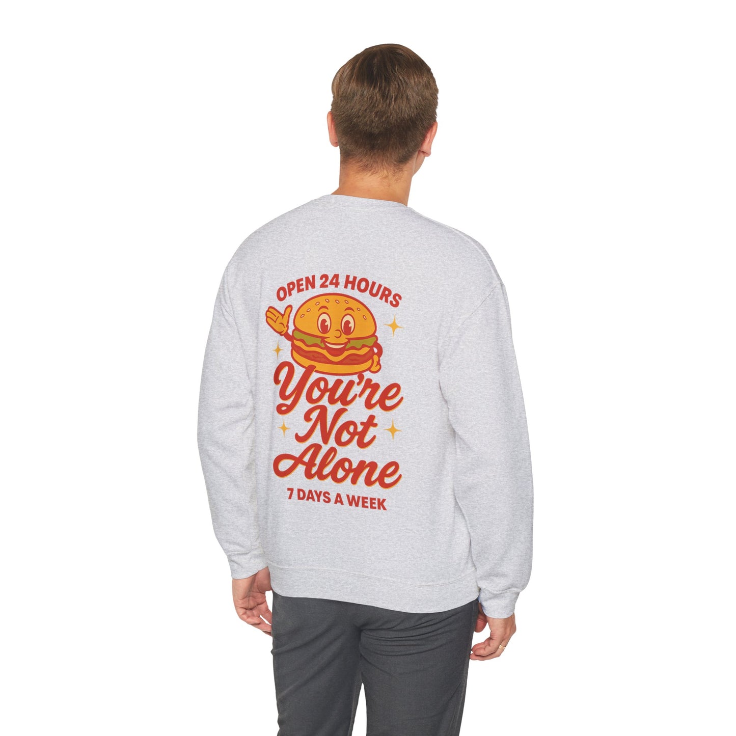 Open 24 Hours Crewneck Sweatshirt (Variant 2)