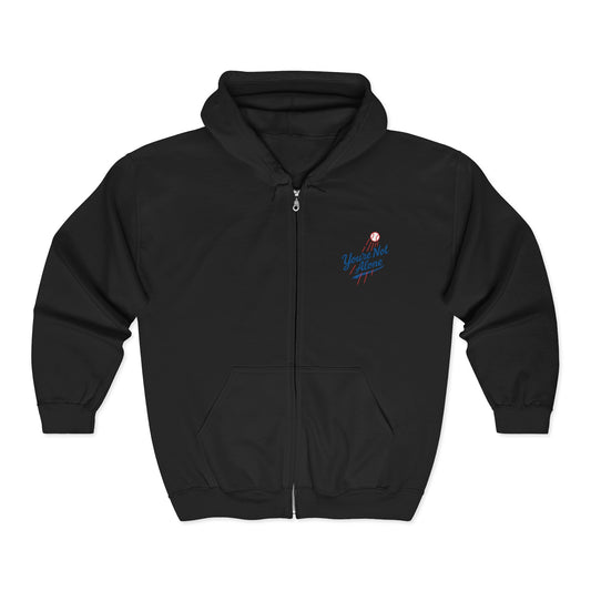 Baseball II Full Zip Up Hooded Sweatshirt
