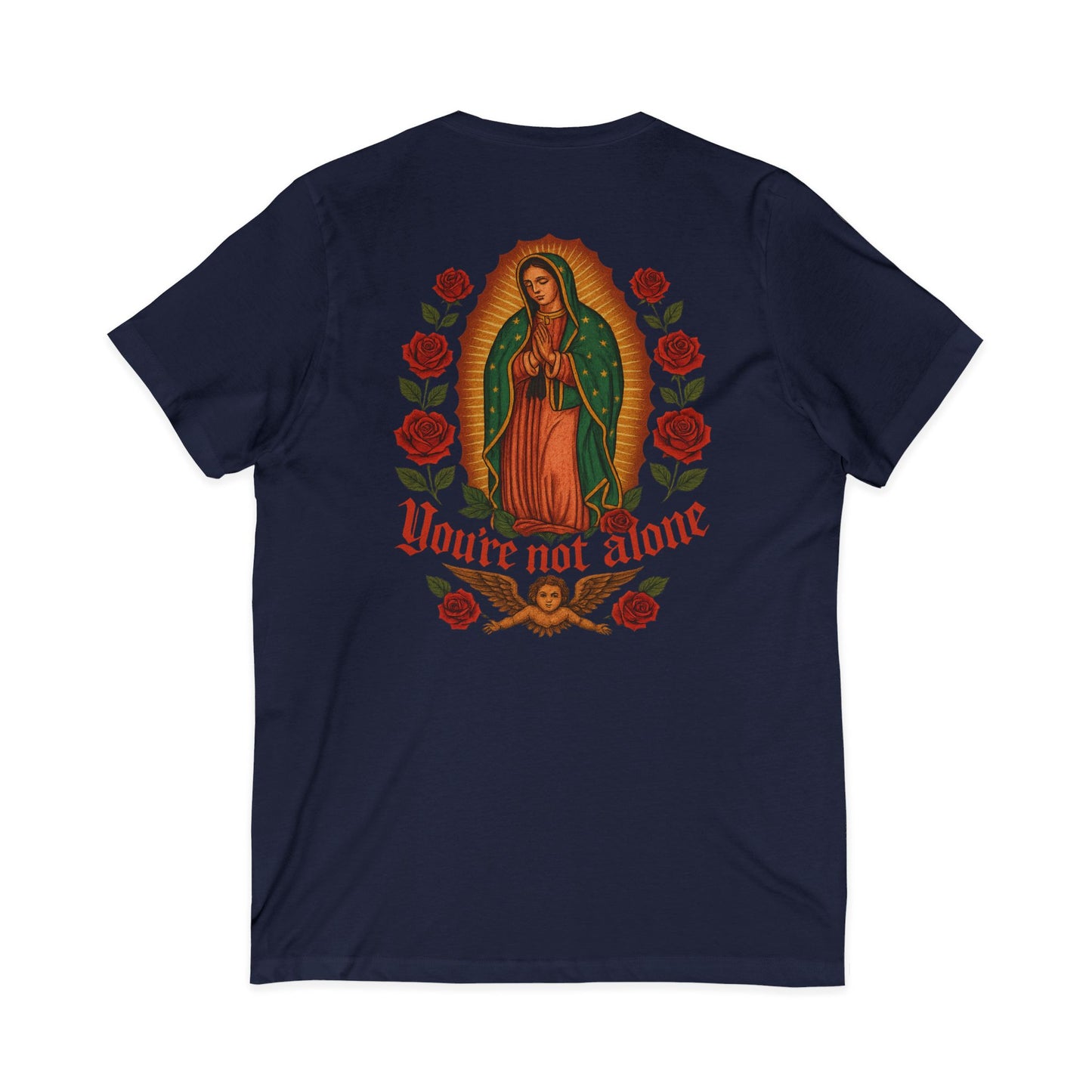 Lady of Guadalupe Women's V-Neck Tee