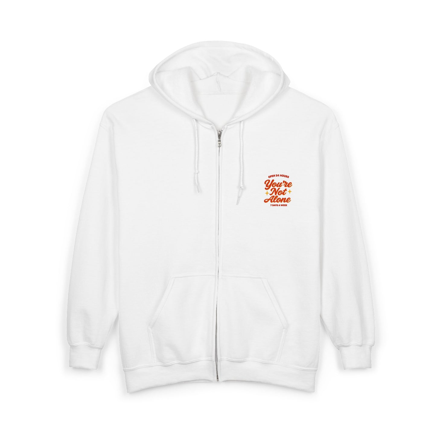 Open 24 Hours Full Zip Up Hoodie (Variant 2)