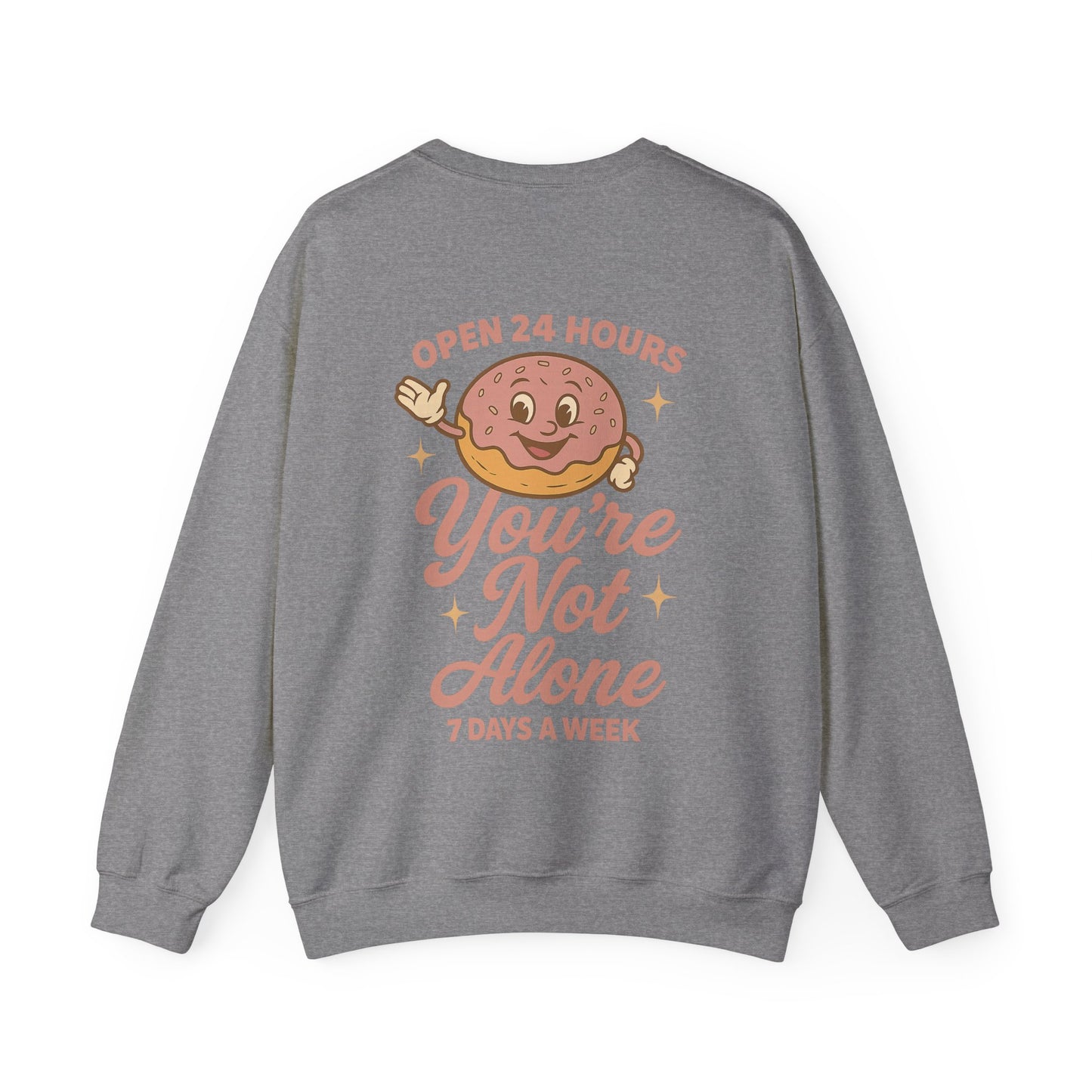 Open 24 Hours Crewneck Sweatshirt - Donut Edition