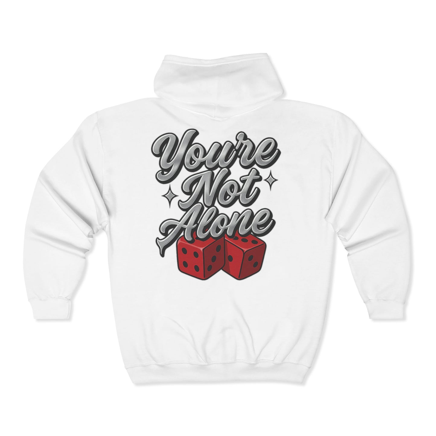 Dice Full Zip Up Hooded Sweatshirt