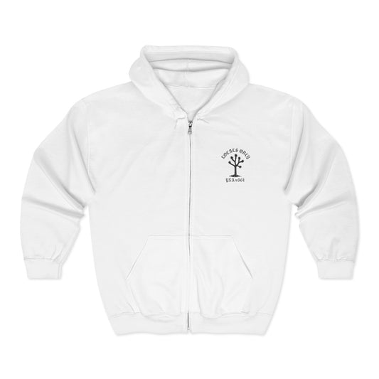 Locals Only Full Zip Up Hooded Sweatshirt
