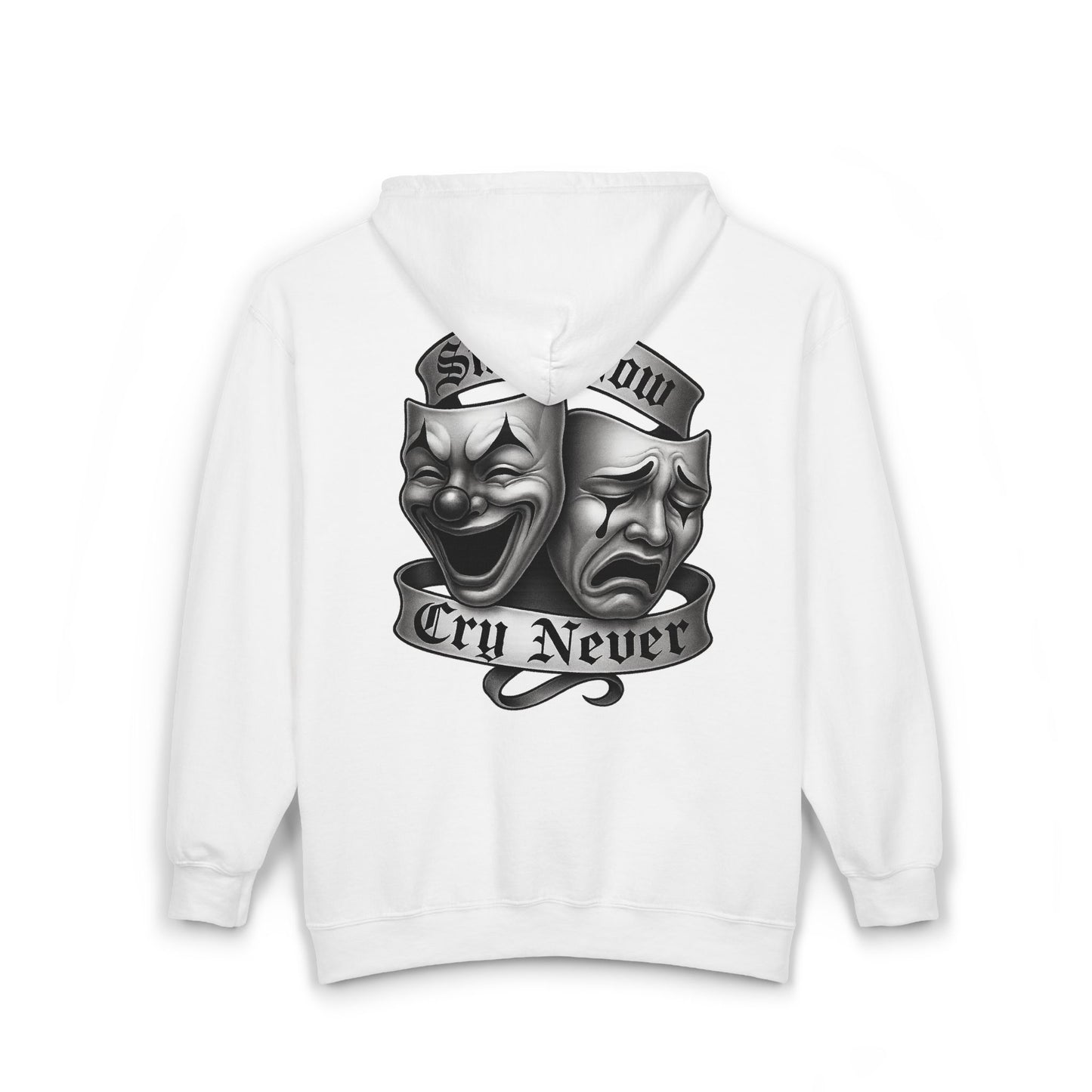 Smile Now, Cry Never Full Zip Up Hooded Sweatshirt