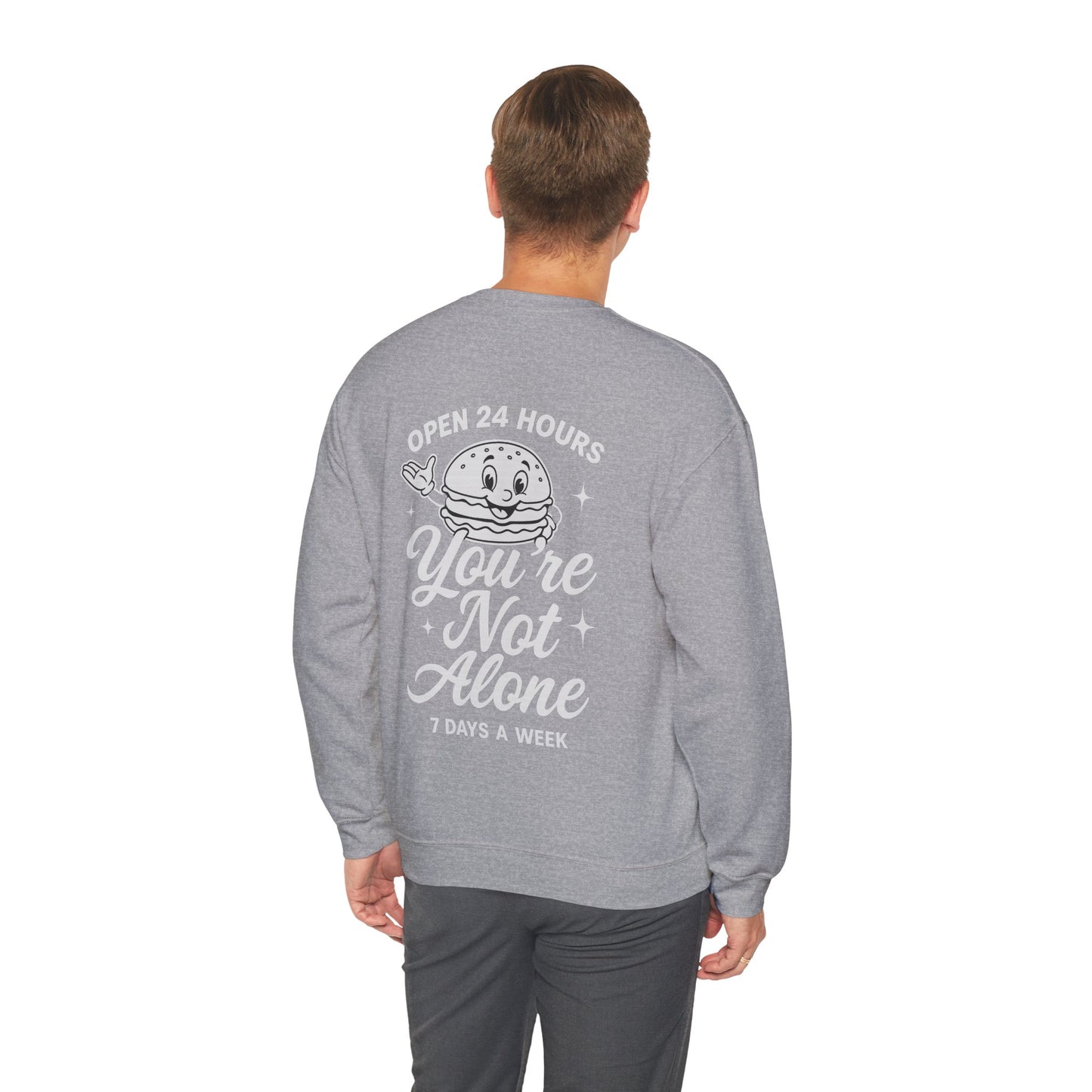 Open 24 Hours Crewneck Sweatshirt
