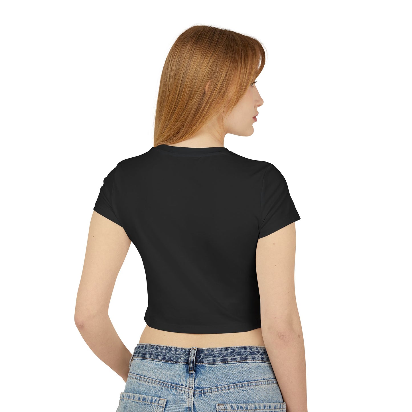 You're Not Alone Women's Baby Tee (Black) - Roses