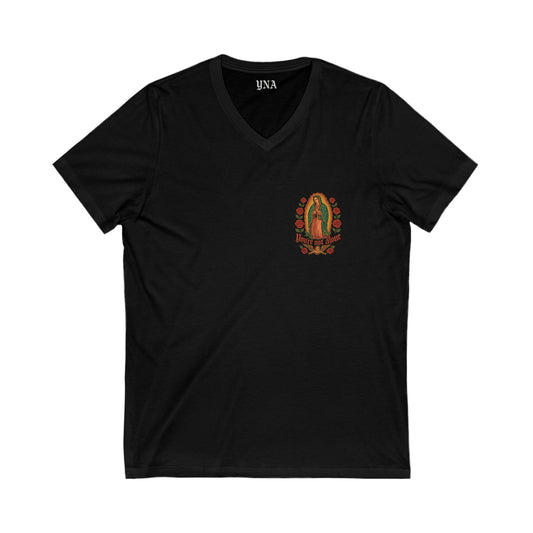 Lady of Guadalupe Women's V-Neck Tee