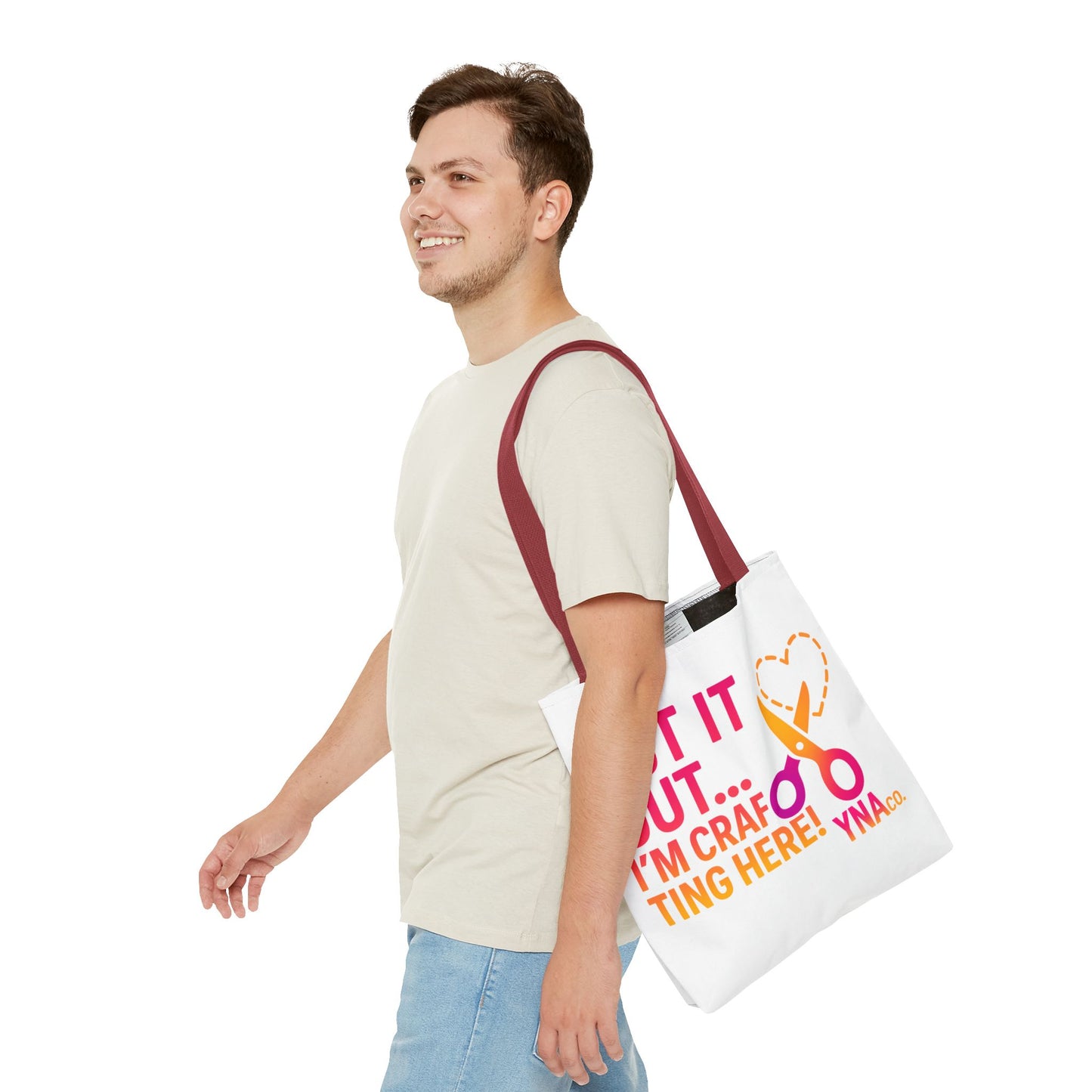 You're Not Alone Tote Bag – Crafting Edition