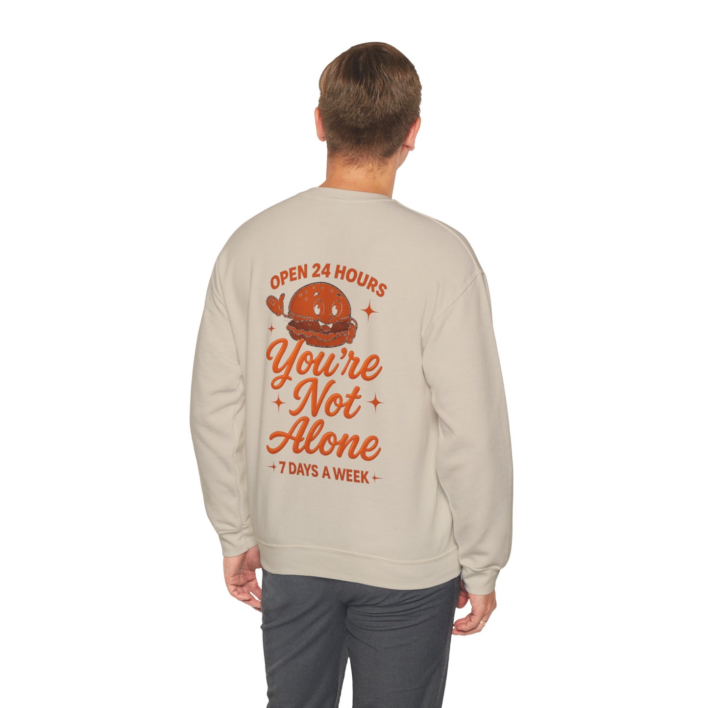 Open 24 Hours Crewneck Sweatshirt (Variant 3)