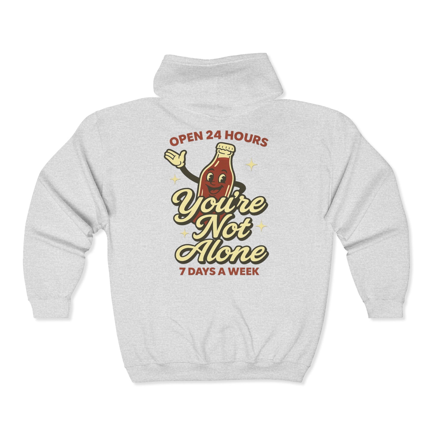 Open 24 Hours Full Zip Up Hoodie Soda Pop Edition