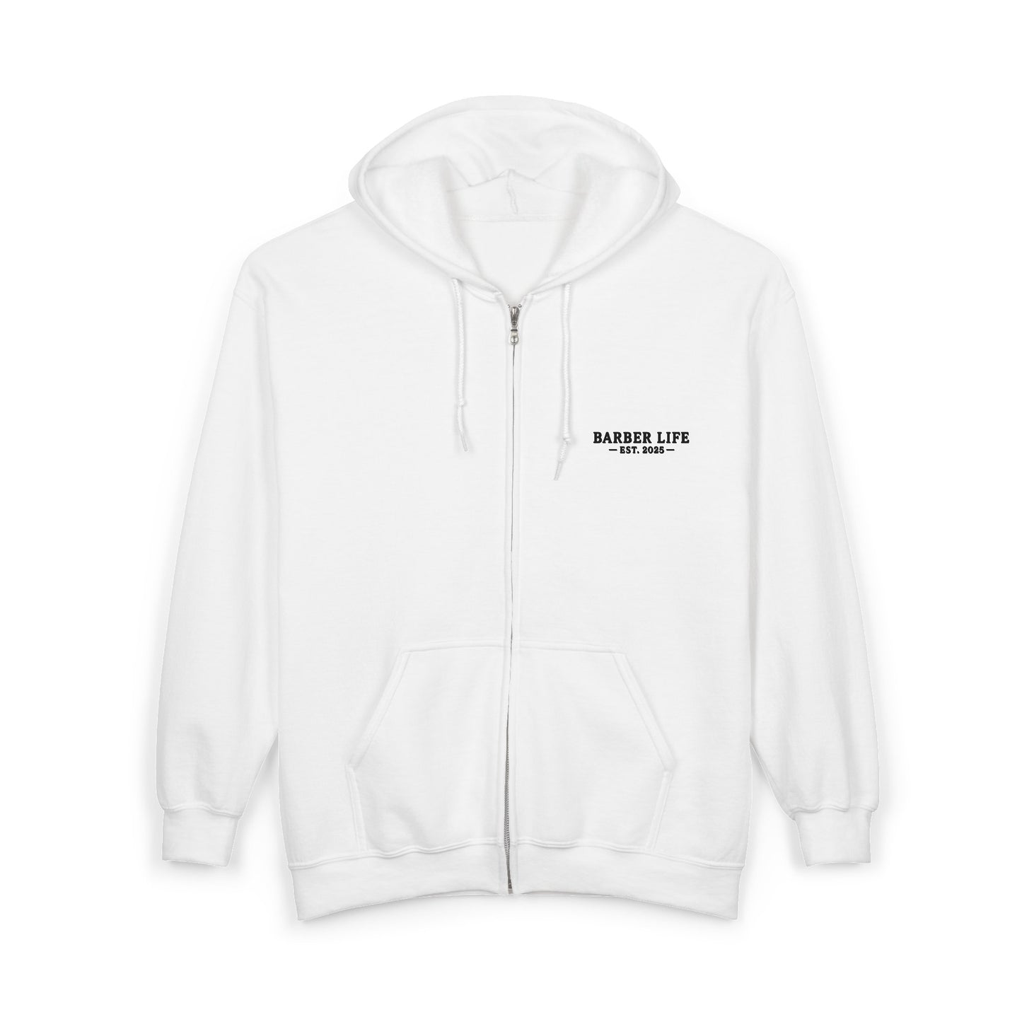 Barber Life Full Zip Up Hoodie
