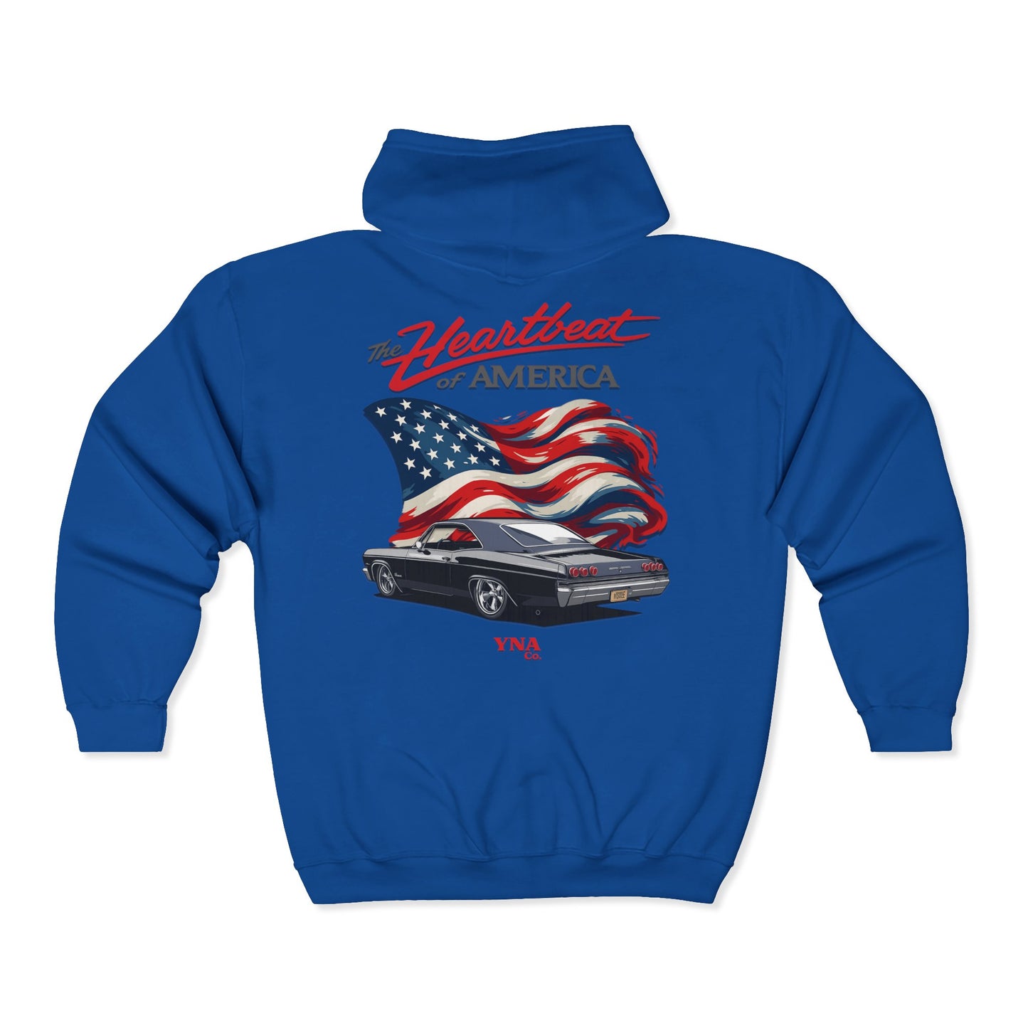 The Heartbeat of America Full Zip Up Hoodie