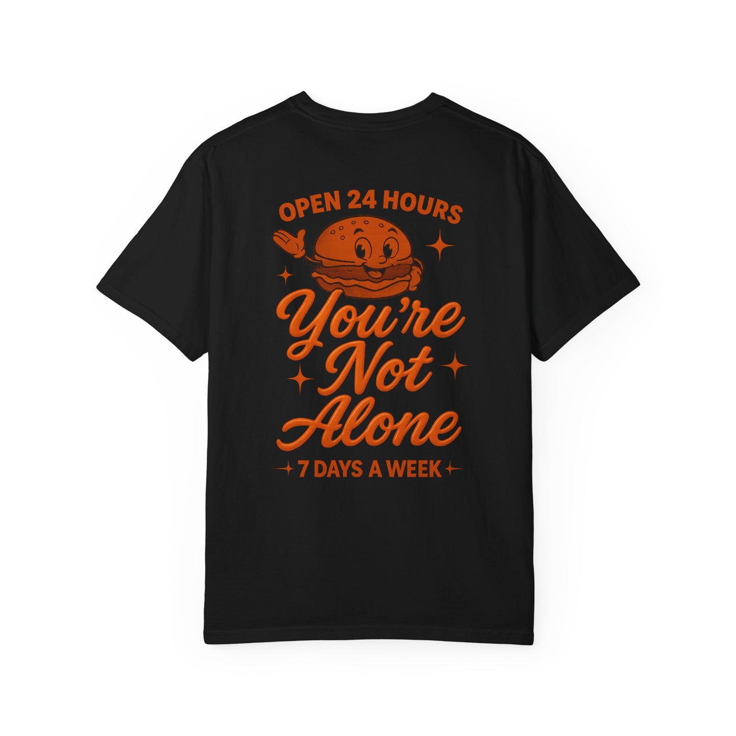 Open 24 Hours Tee-Black