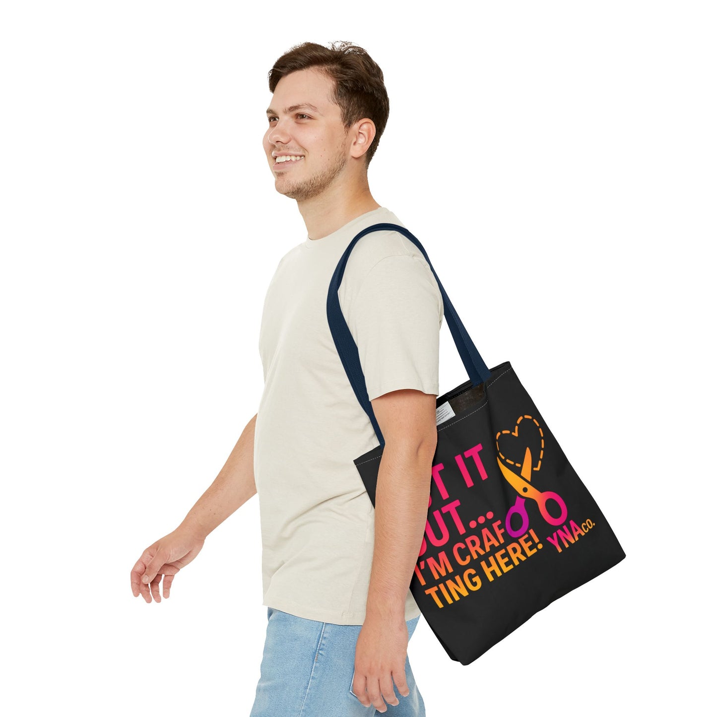 You're Not Alone Tote Bag – Crafting Edition (Black)
