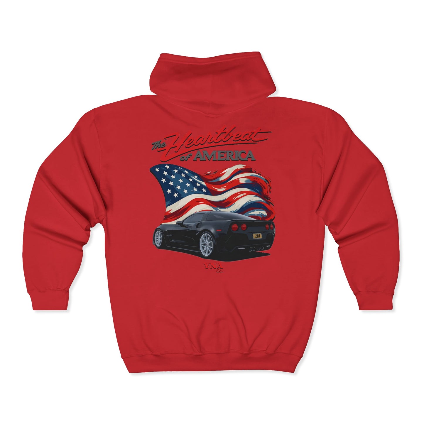 The Heartbeat of America III Full Zip Up Hoodie