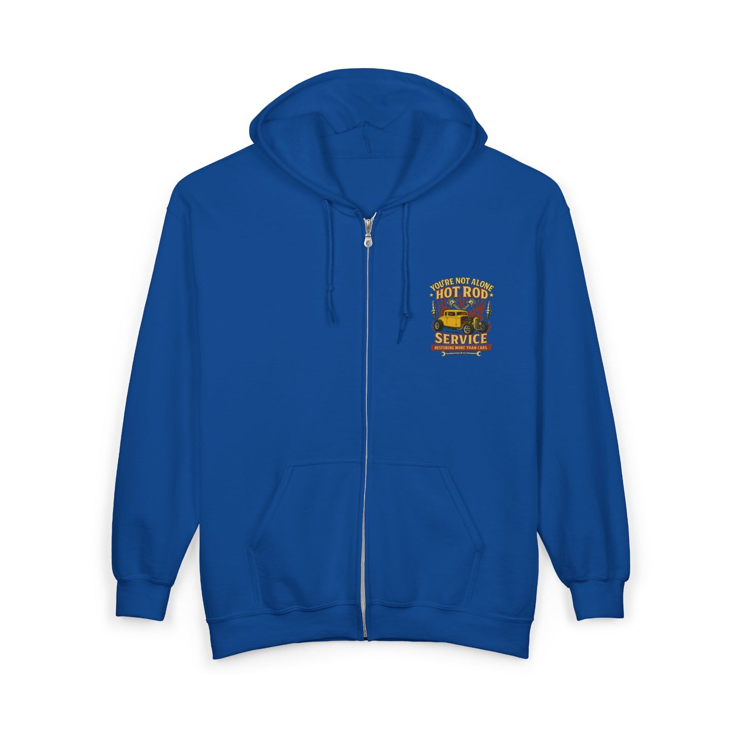 Hot Rod Full Zip Up Hoodie