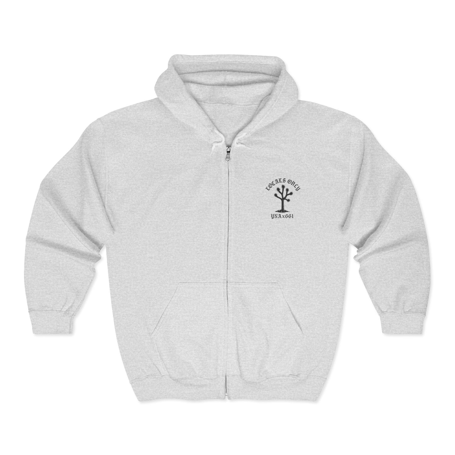 Locals Only Full Zip Up Hooded Sweatshirt