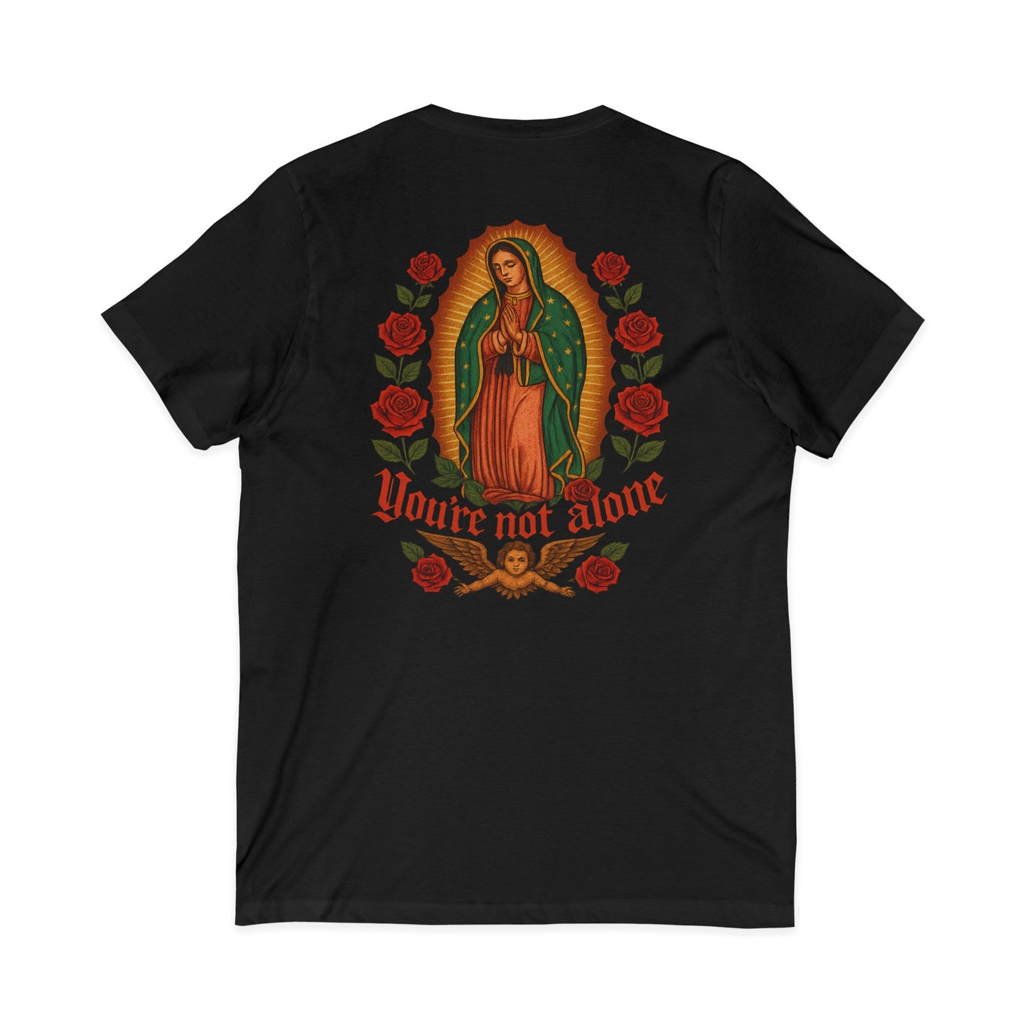 Lady of Guadalupe Women's V-Neck Tee