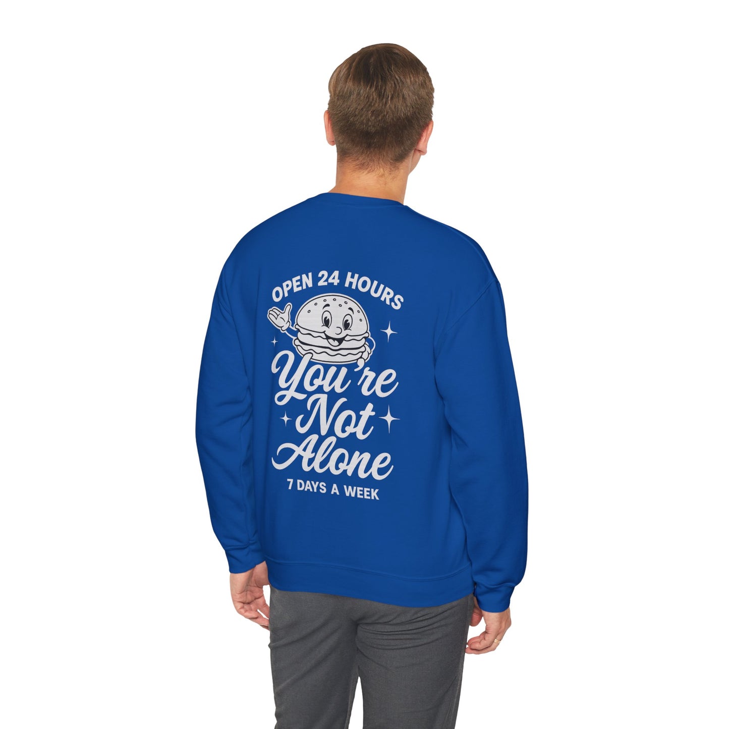 Open 24 Hours Crewneck Sweatshirt