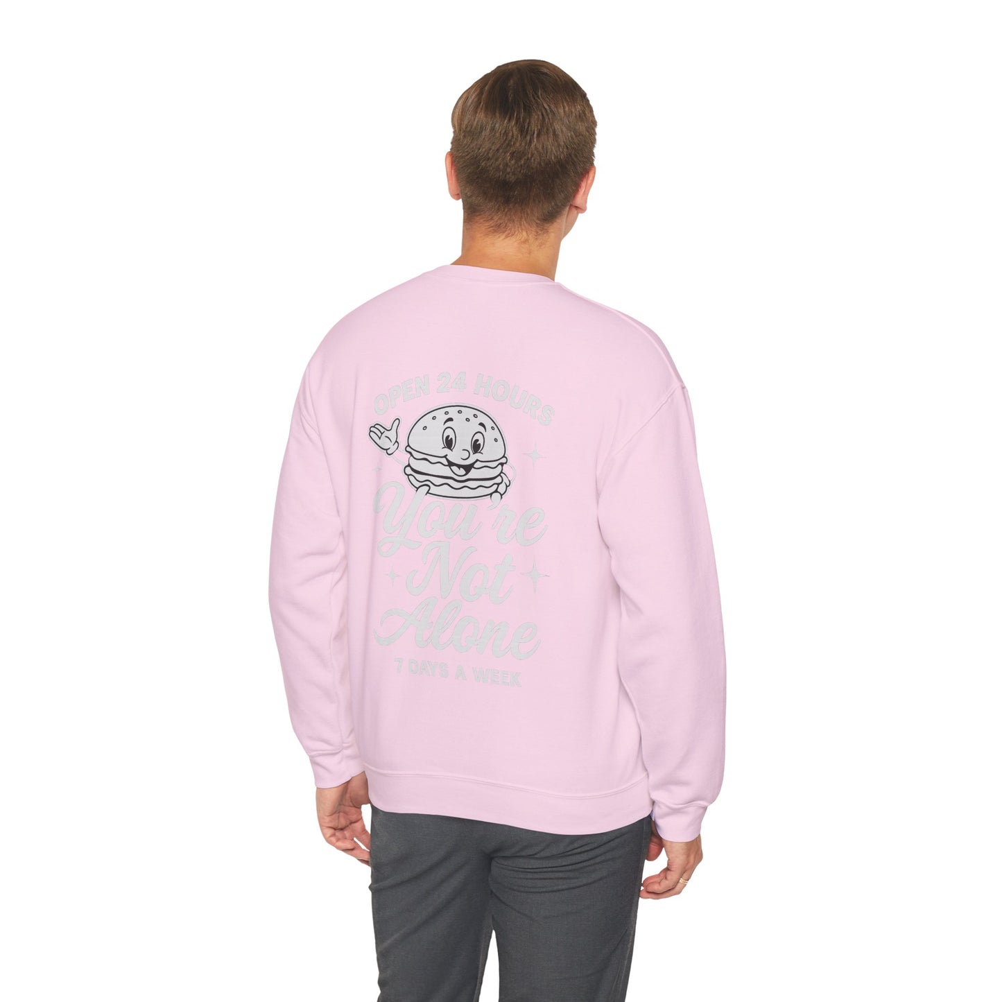 Open 24 Hours Crewneck Sweatshirt