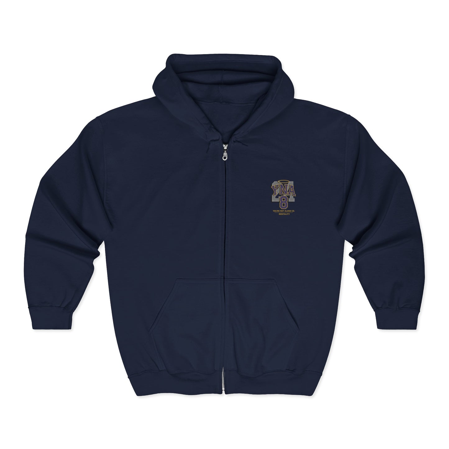 Mentality Full Zip Up Hooded Sweatshirt