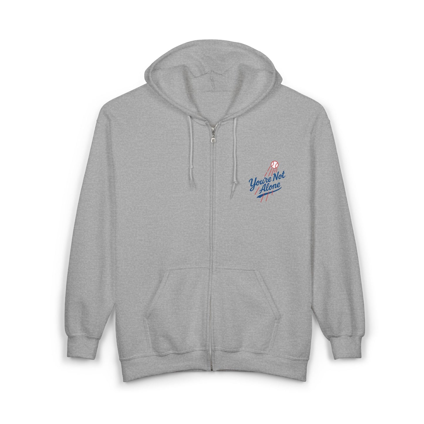 Baseball II Full Zip Up Hooded Sweatshirt