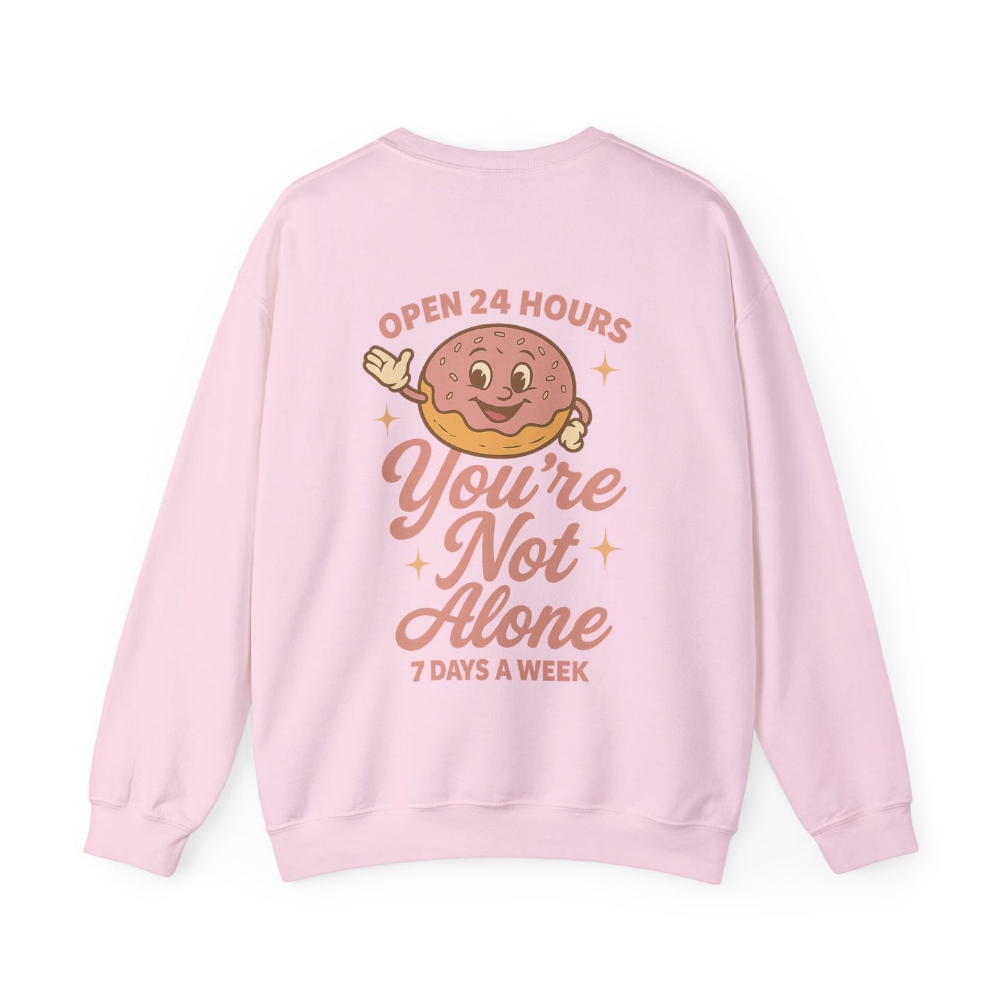 Open 24 Hours Crewneck Sweatshirt - Donut Edition