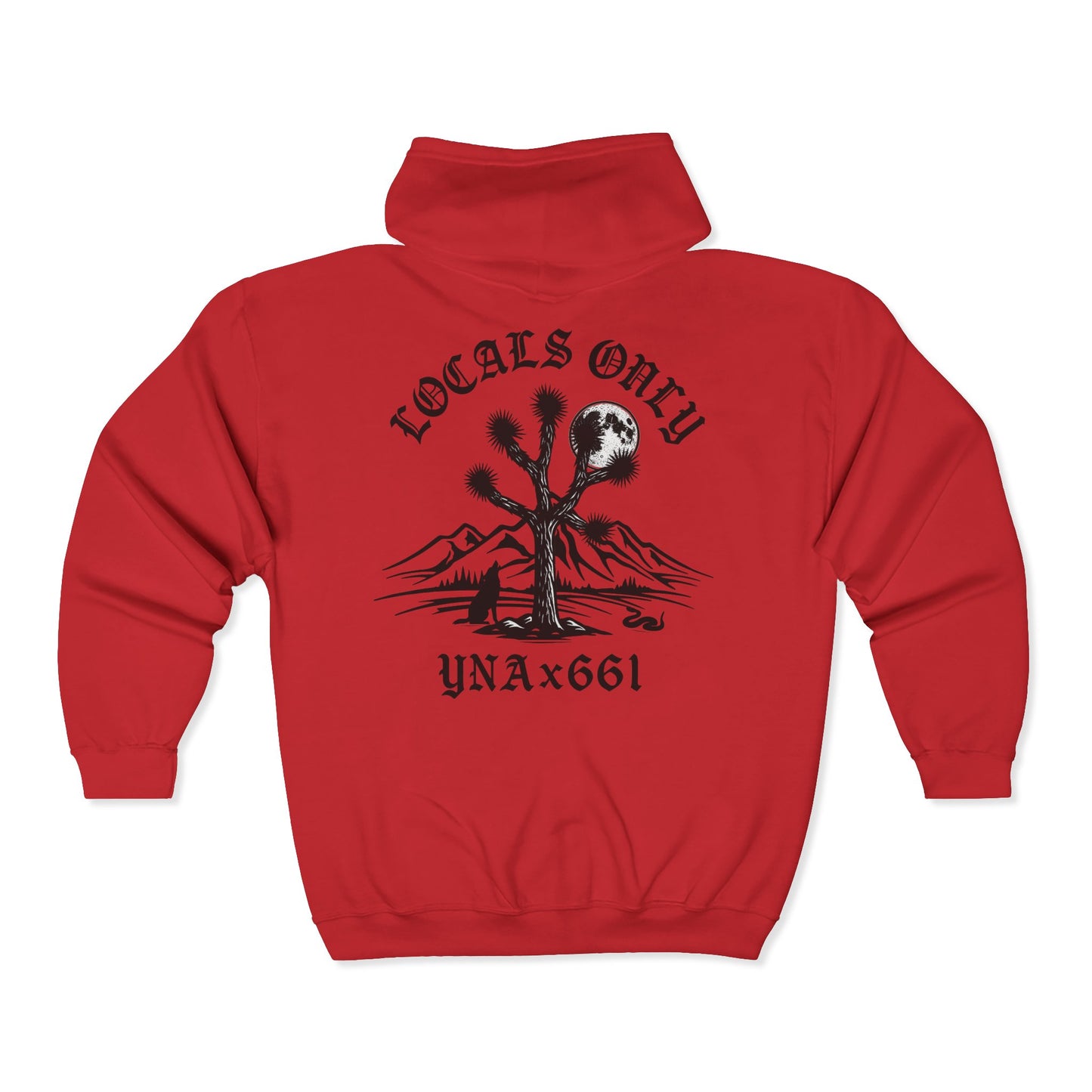 Locals Only Full Zip Up Hooded Sweatshirt