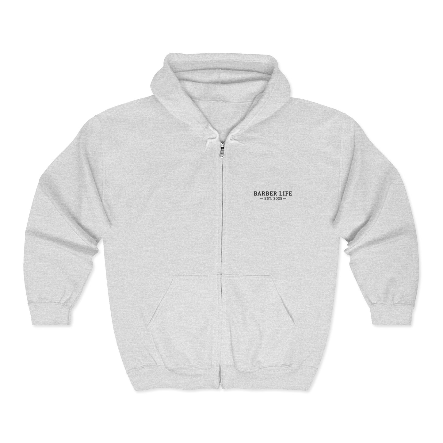 Barber Life Full Zip Up Hoodie