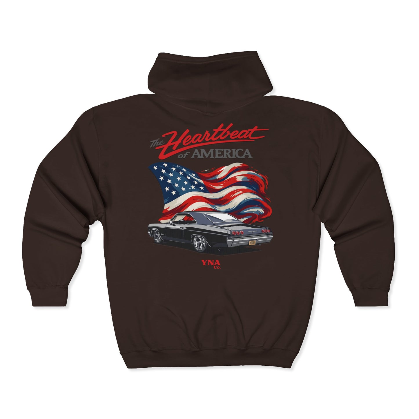 The Heartbeat of America Full Zip Up Hoodie