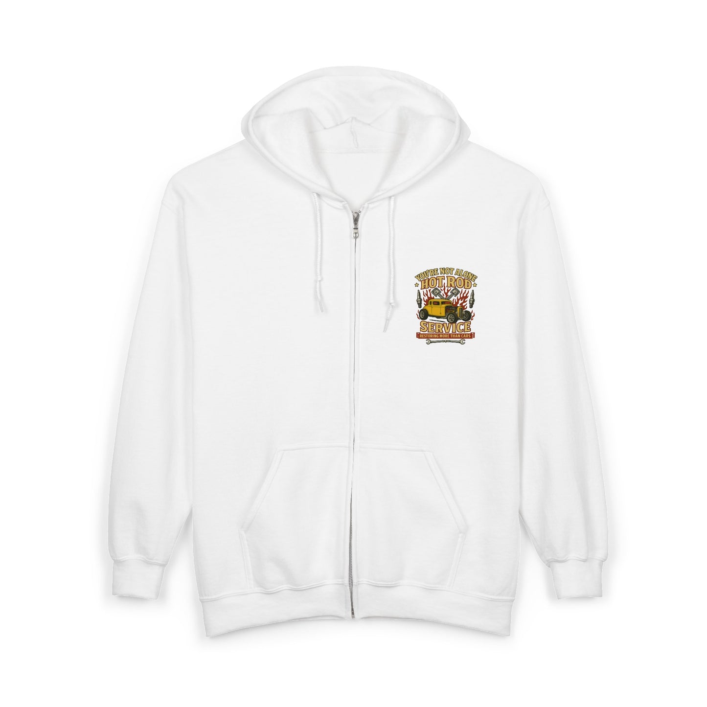 Hot Rod Full Zip Up Hoodie