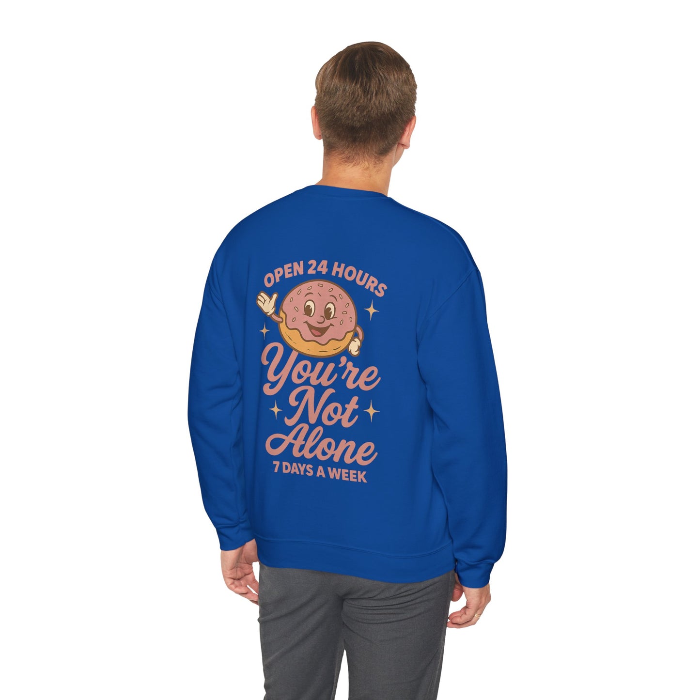 Open 24 Hours Crewneck Sweatshirt - Donut Edition