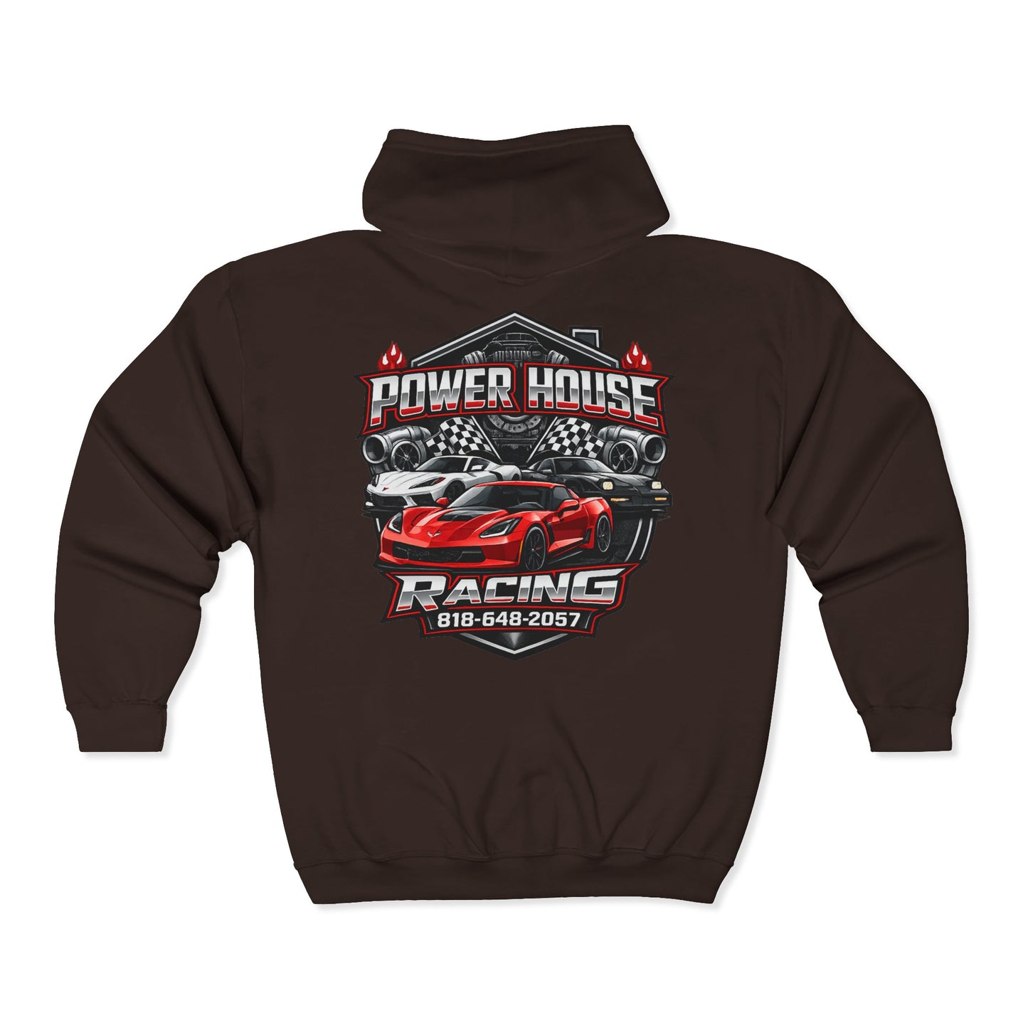 Power House Racing Full Zip Up Hoodie (Variant 2)