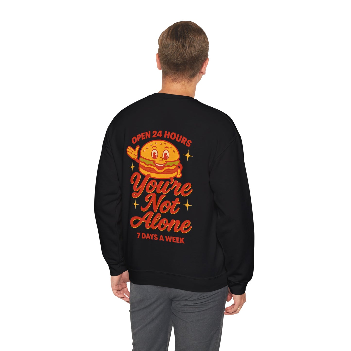 Open 24 Hours Crewneck Sweatshirt (Variant 2)